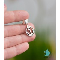 Кафф "Якорь в ореоле". Без прокола. Ручная работа